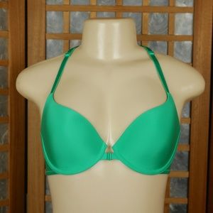 Victoria's Secret Green Crossback Demi Bra 32D